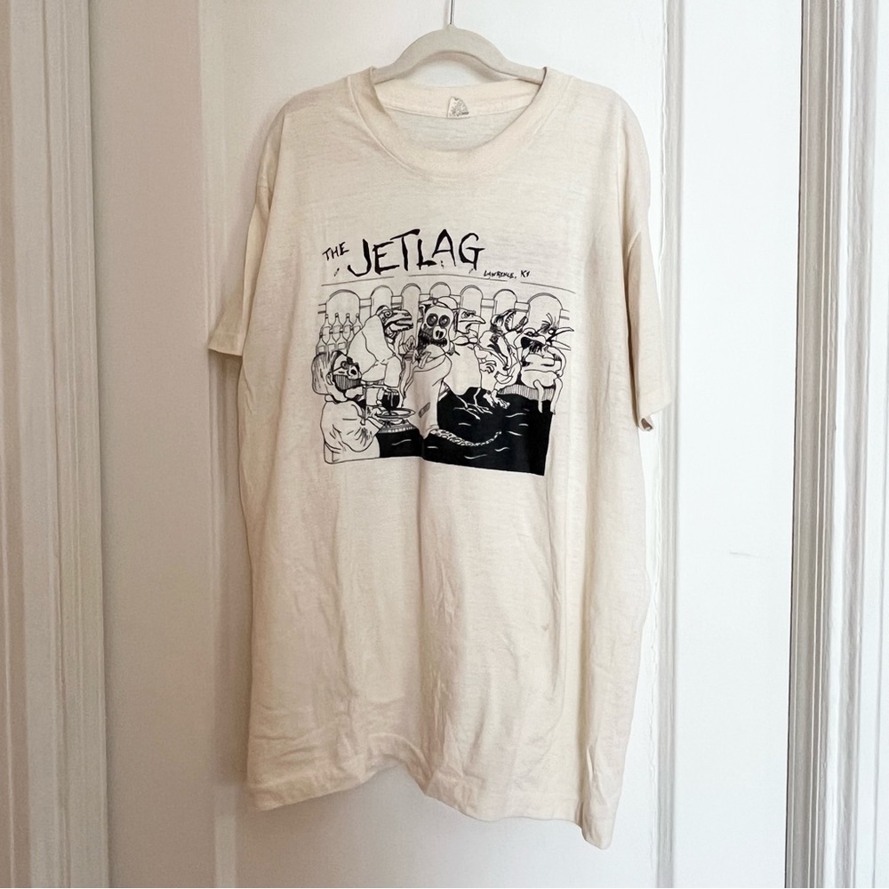 Vintage Tee! The Jet Lag Lawrence, Kansas Summer Party 86 xl